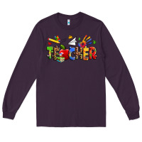 Plum autism teacher Long Sleeve Tee - Zillion Design Studio