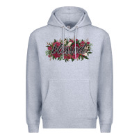 Heather Grey blessed Premium Hoodie - NancyCooperArtShop