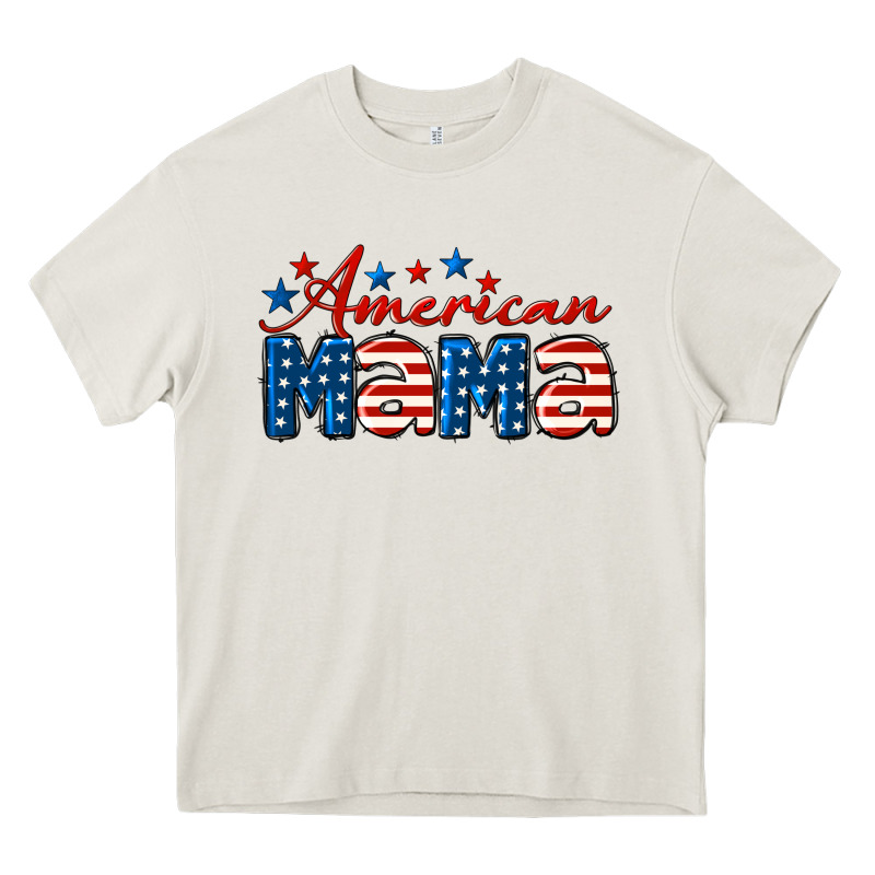 American Mama Mother's Day Heavy Core Tee by LillyAllenDesigns | Teevron
