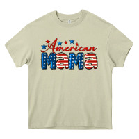 Mossy American Mama Mother's Day Heavy Core Tee - LillyAllenDesigns