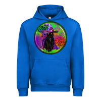 Cobalt halloween round earrings Urban Hoodie - BundleAndBundleShop