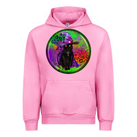 Fuchsia Pink halloween round earrings Urban Hoodie - BundleAndBundleShop