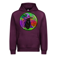 Mauve Wine halloween round earrings Urban Hoodie - BundleAndBundleShop