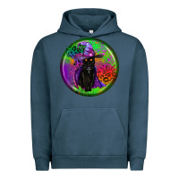 Pigment Midnight Navy halloween round earrings Urban Hoodie - BundleAndBundleShop
