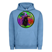 Pigment Pebble Blue halloween round earrings Urban Hoodie - BundleAndBundleShop