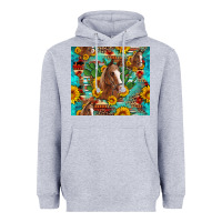 Sunflowers And Cactus Horses Turquoise Aztec Leopard Background Heavyweight Hoodie | Teevron