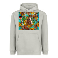Moon Dust sunflowers and cactus horses turquoise aztec leopard background Heavyweight Hoodie - Artiststas