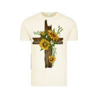 Vintage Arctic sunflower cross Vintage Tee - texasbilliewilder