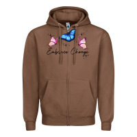 Chestnut embrace change Zipper Hoodie - JahusDesignShop