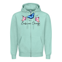 Seafoam embrace change Zipper Hoodie - JahusDesignShop