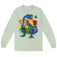 Matcha autism trex Long Sleeve Tee - Zillion Design Studio