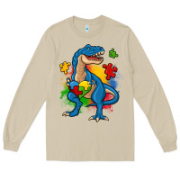 Mushroom autism trex Long Sleeve Tee - Zillion Design Studio