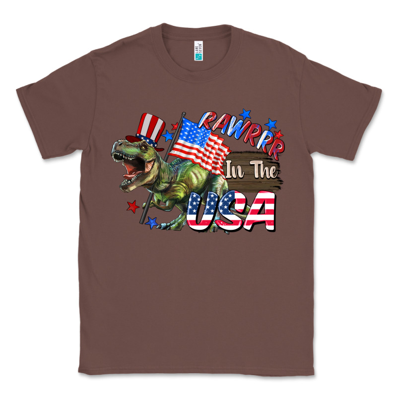 Rawrrr In The Usa 4th Of July Classic Tee by CowGirlArtShop | Teevron