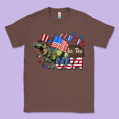 Rawrrr In The Usa 4th Of July Classic Tee Designed By Cowgirlartshop
