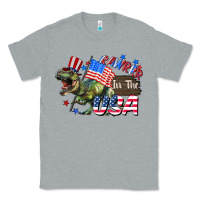 Heather Grey Rawrrr in the USA 4th of july Classic Tee - CowGirlArtShop