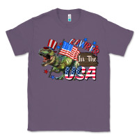 Lavender Rawrrr in the USA 4th of july Classic Tee - CowGirlArtShop