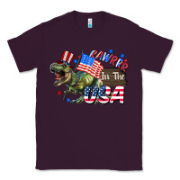 Plum Rawrrr in the USA 4th of july Classic Tee - CowGirlArtShop