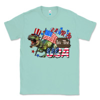 Seafoam Rawrrr in the USA 4th of july Classic Tee - CowGirlArtShop