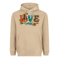 Mushroom love horses  leather turquoise leopard Heavyweight Hoodie - Artiststas