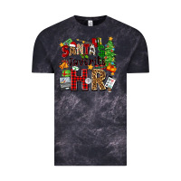 Cloud Black santa's favorite hr Vintage Tee - Zillion Design Studio
