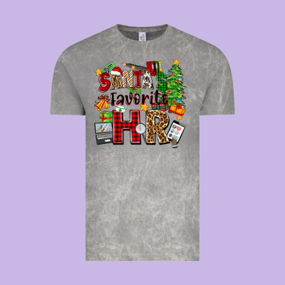 Santa's Favorite Hr Vintage Tee Designed By Zillion Design Studio