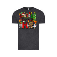 Vintage Black santa's favorite hr Vintage Tee - Zillion Design Studio