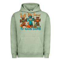 Pigment Oil Green fall for jesus he never leaves Urban Hoodie - BundleAndBundleShop