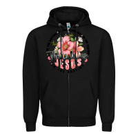 Black there was jesus Zipper Hoodie - JahusDesignShop