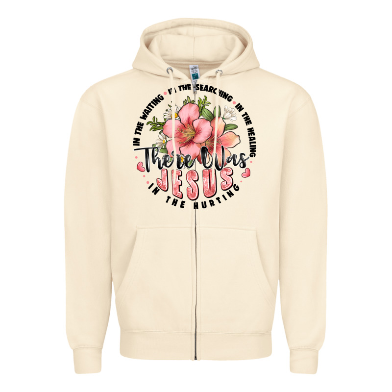 There Was Jesus Zipper Hoodie by JahusDesignShop | Teevron