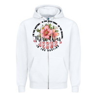 White there was jesus Zipper Hoodie - JahusDesignShop