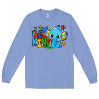 Colony Blue be kind autism elephant Long Sleeve Tee - Zillion Design Studio