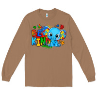 Toasted Coconut be kind autism elephant Long Sleeve Tee - Zillion Design Studio