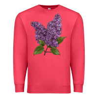 Cardinal Purple Lilac Flower Illustrations Premium Sweatshirt - LillyAllenDesigns