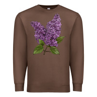 Chestnut Purple Lilac Flower Illustrations Premium Sweatshirt - LillyAllenDesigns
