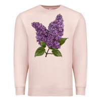 Pale Pink Purple Lilac Flower Illustrations Premium Sweatshirt - LillyAllenDesigns
