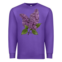 Purple Purple Lilac Flower Illustrations Premium Sweatshirt - LillyAllenDesigns