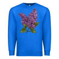 True Royal Purple Lilac Flower Illustrations Premium Sweatshirt - LillyAllenDesigns