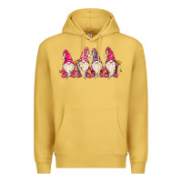Antique Gold christmas gnomies Premium Hoodie - MaliasSmallBusiness