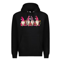 Black christmas gnomies Premium Hoodie - MaliasSmallBusiness