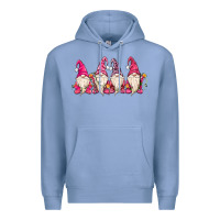 Colony Blue christmas gnomies Premium Hoodie - MaliasSmallBusiness