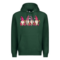 Sports Green christmas gnomies Premium Hoodie - MaliasSmallBusiness