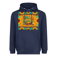 Navy small business mama leopard turquoise aztec serape cowhide sunflowers Heavyweight Hoodie - Artiststas