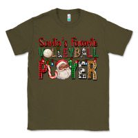Army Green afro santa's favorite volleyball player for christ Classic Tee - FaDigitalArtStudio