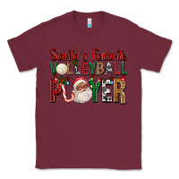 Burgundy afro santa's favorite volleyball player for christ Classic Tee - FaDigitalArtStudio