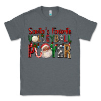 Charcoal Heather afro santa's favorite volleyball player for christ Classic Tee - FaDigitalArtStudio