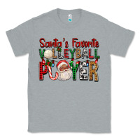 Heather Grey afro santa's favorite volleyball player for christ Classic Tee - FaDigitalArtStudio