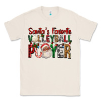 Natural afro santa's favorite volleyball player for christ Classic Tee - FaDigitalArtStudio