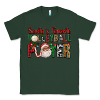 Sports Green afro santa's favorite volleyball player for christ Classic Tee - FaDigitalArtStudio