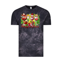 Cloud Black merry christmas wine glasses Vintage Tee - Zillion Design Studio