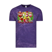Cloud Purple merry christmas wine glasses Vintage Tee - Zillion Design Studio